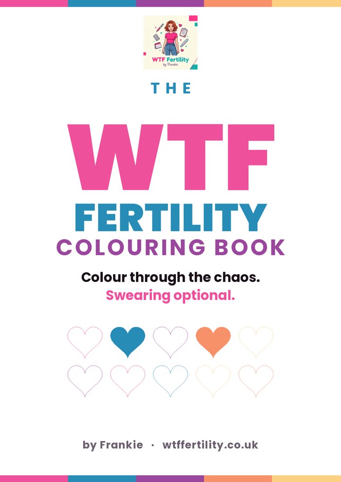 WTF Fertility Colouring Book cover